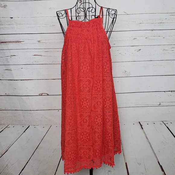 abstract halter dress Teresah Abstract Crochet Halter Neck Cover Up Mini Dress in Cream